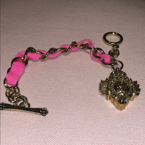 Juicy Couture Gold & Hot Pink Bracelet Perfume Charm - Picture 2 of 6